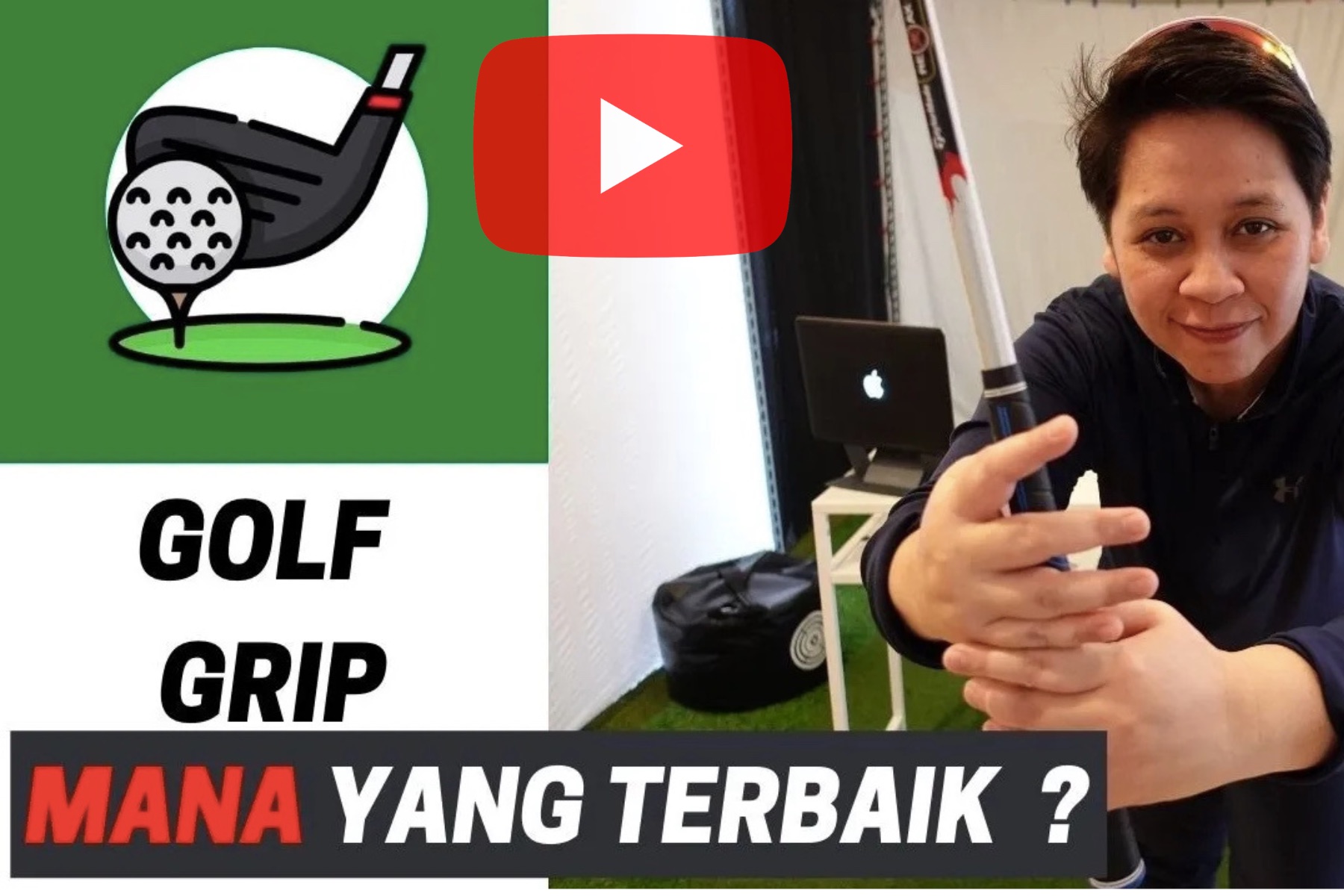 Cara memegang stik golf yang benar. Golf grip terbaik ?